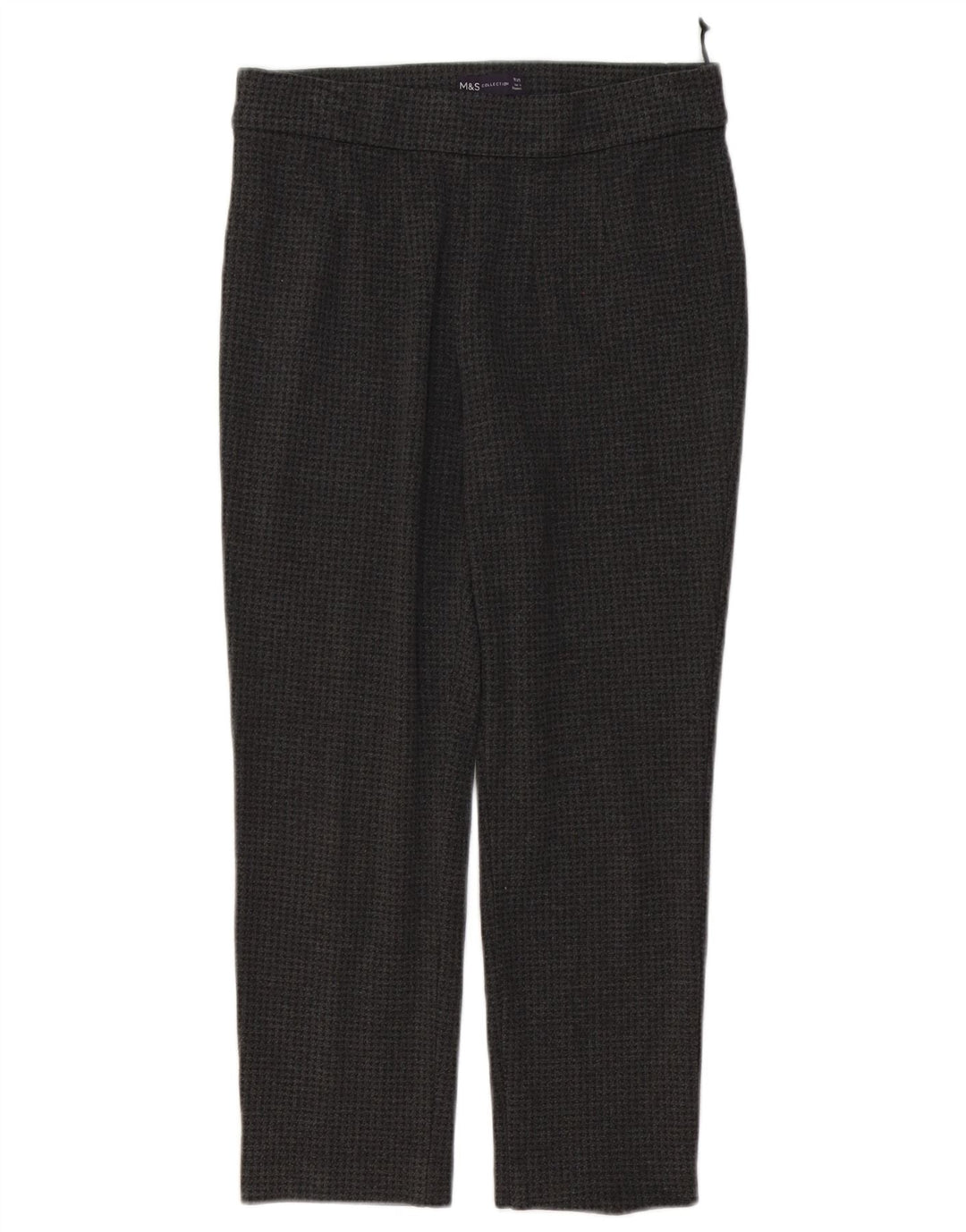 Marks & Spencer Womens Leggings UK 10 Small W28 L23 Grå Houndstooth