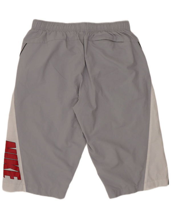 Nike grafiske sportsshorts til mænd, store grå farveblok polyestersport