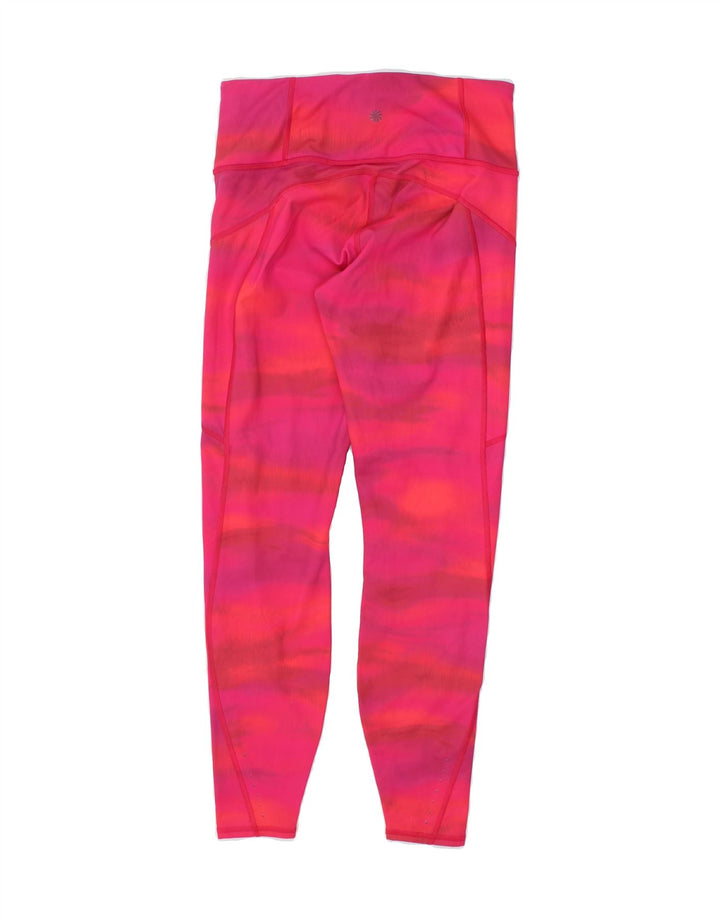 ATHLETA Womens Leggings UK 10 Small Pink Tie Dye Polyester Vintage Athleta and Second-Hand Athleta from Messina Hembry 