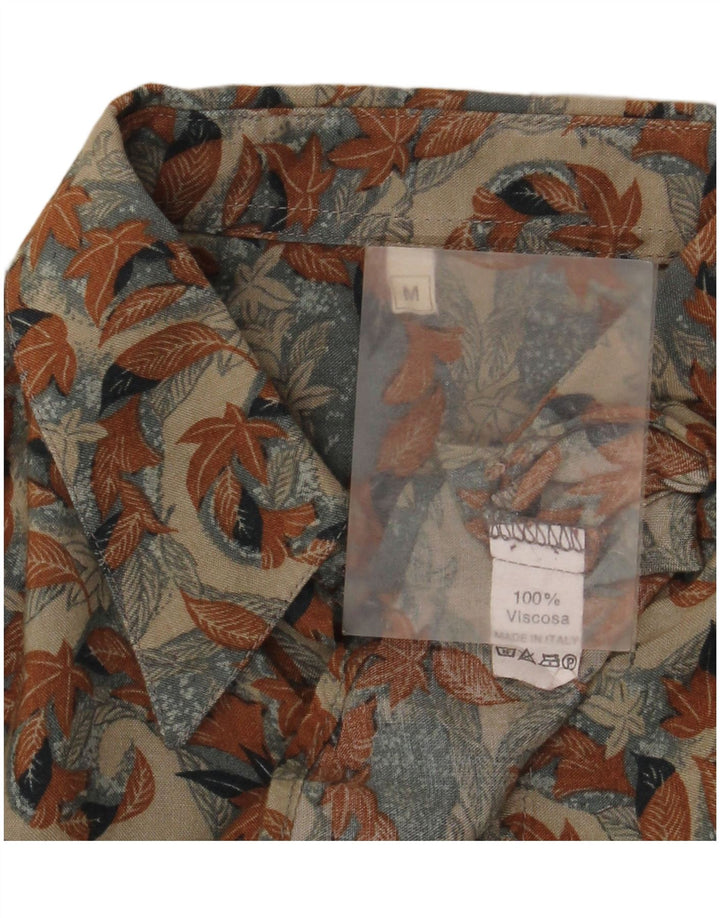 Vintage herreskjorte Medium Beige Floral Viscose