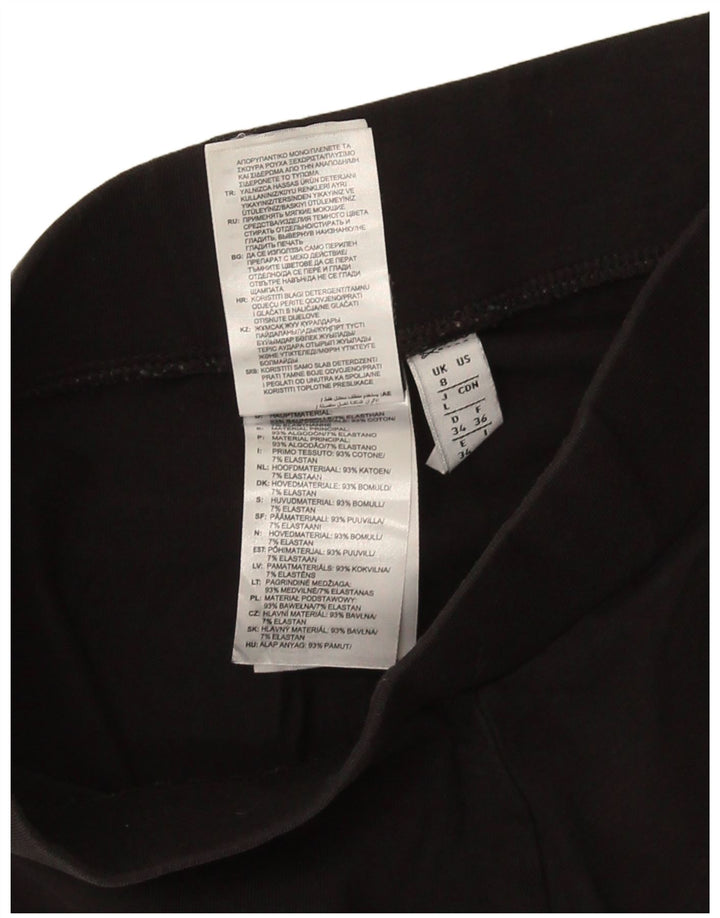 Adidas Dame Leggings UK 8 Small Black Bomuld