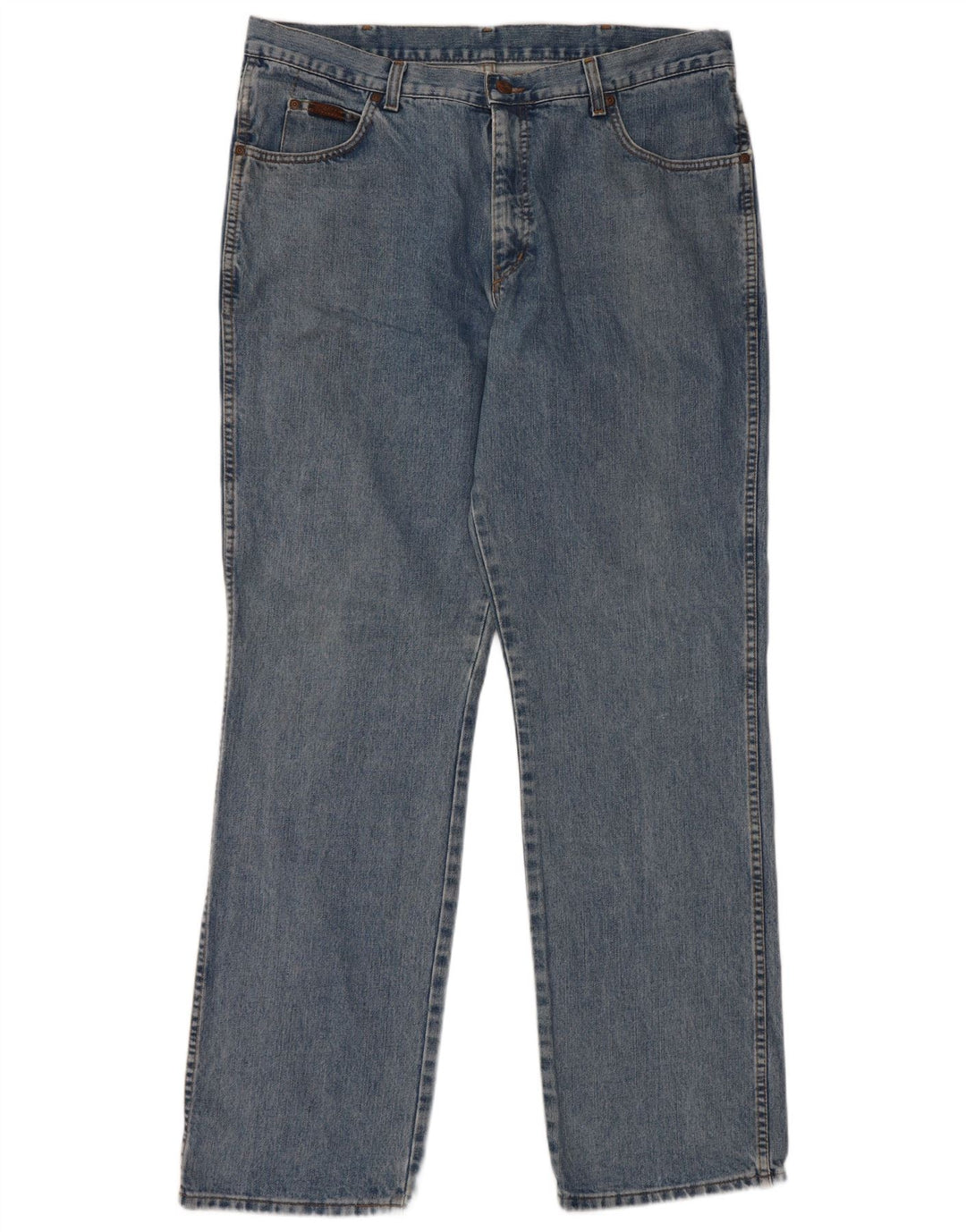 WRANGLER Herre Ohio Straight Jeans W38 L34 Blå Bomuld