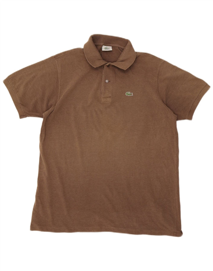 Lacoste herre poloskjorte str. 6 XL brun bomuld