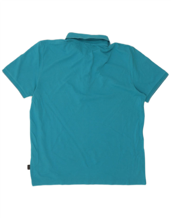 Hugo Boss Herre Regular Fit Polo Shirt XL Blå Bomuld