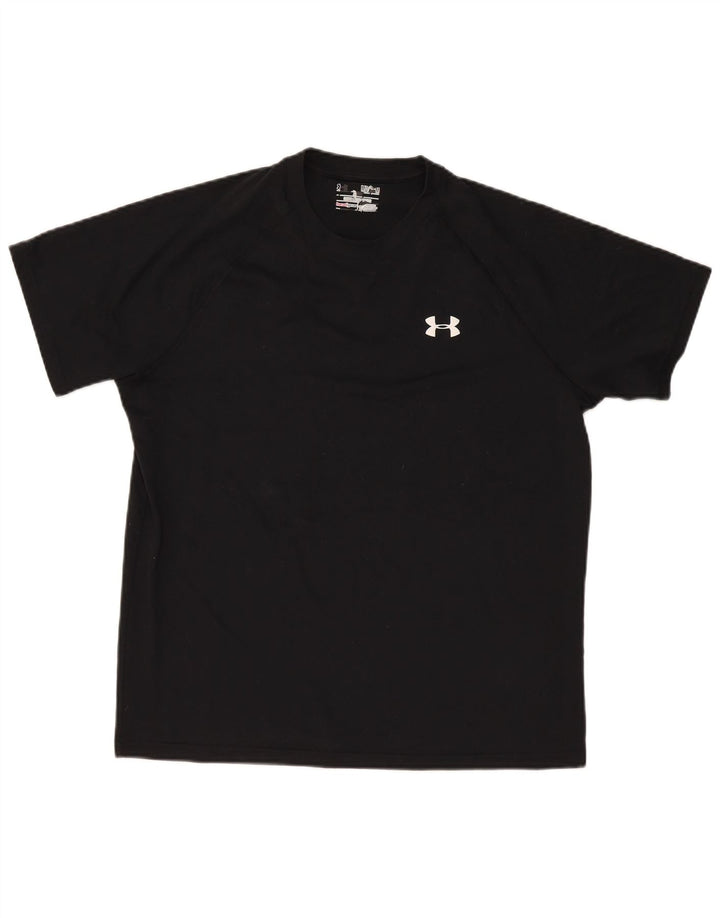 Under Armour Herre Heat Gear T-Shirt Top Medium Sort