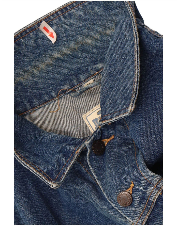 Marcel Clair Mens Denim Gilet UK 38 Medium Blue Cotton