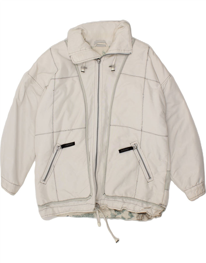 MASER M Mens Graphic Ski Jacket UK 42 XL Grey Vintage Maser M and Second-Hand Maser M from Messina Hembry 