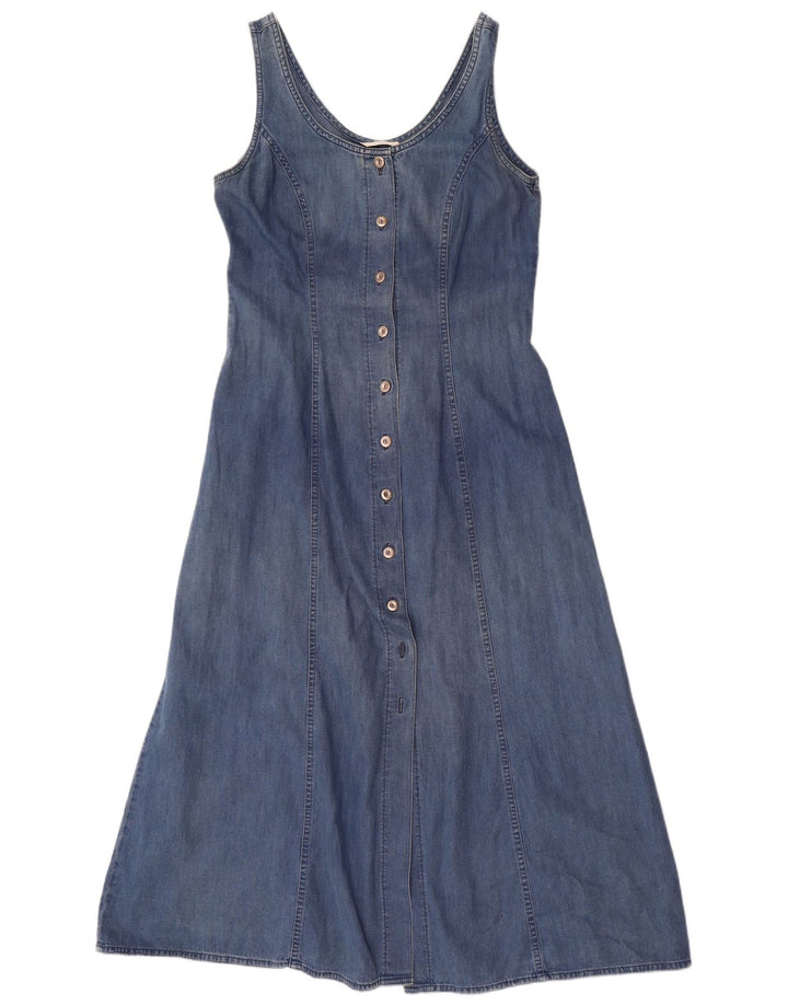Marks & Spencer Dame Maxi Denim Kjole uden ærmer UK 12 Medium Blue