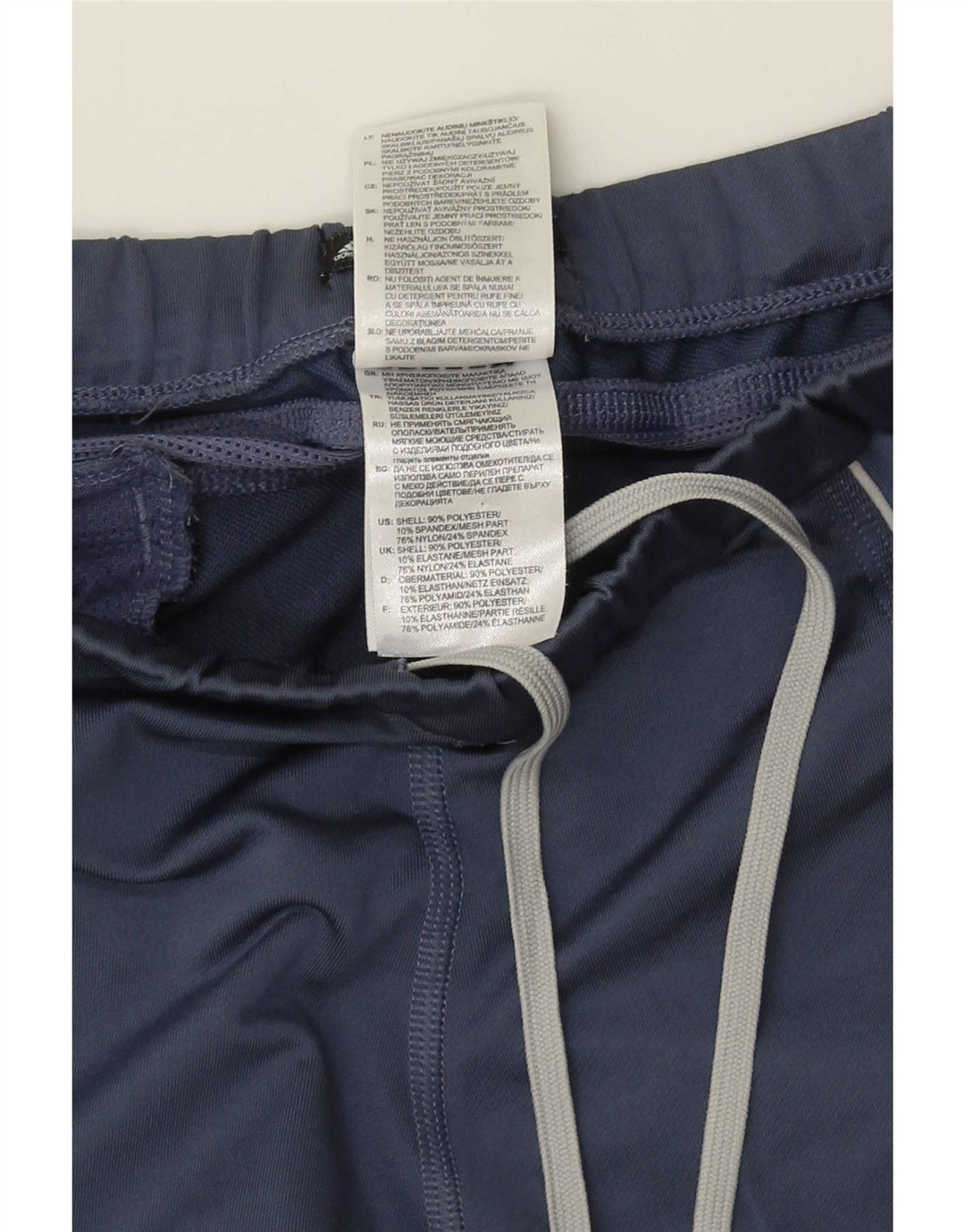 Adidas Womens Response Capri Leggings UK 12 Medium Navy Blue Polyester