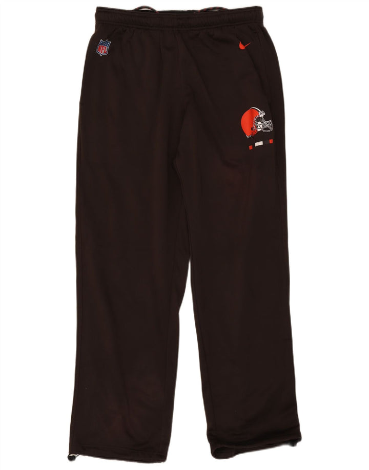 Nike Herre Cleveland Browns Grafisk træningsdragt Bukser Large Khaki Polyester