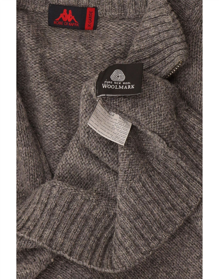 Kappa Herre Cardigan Sweater XL Grå Uld