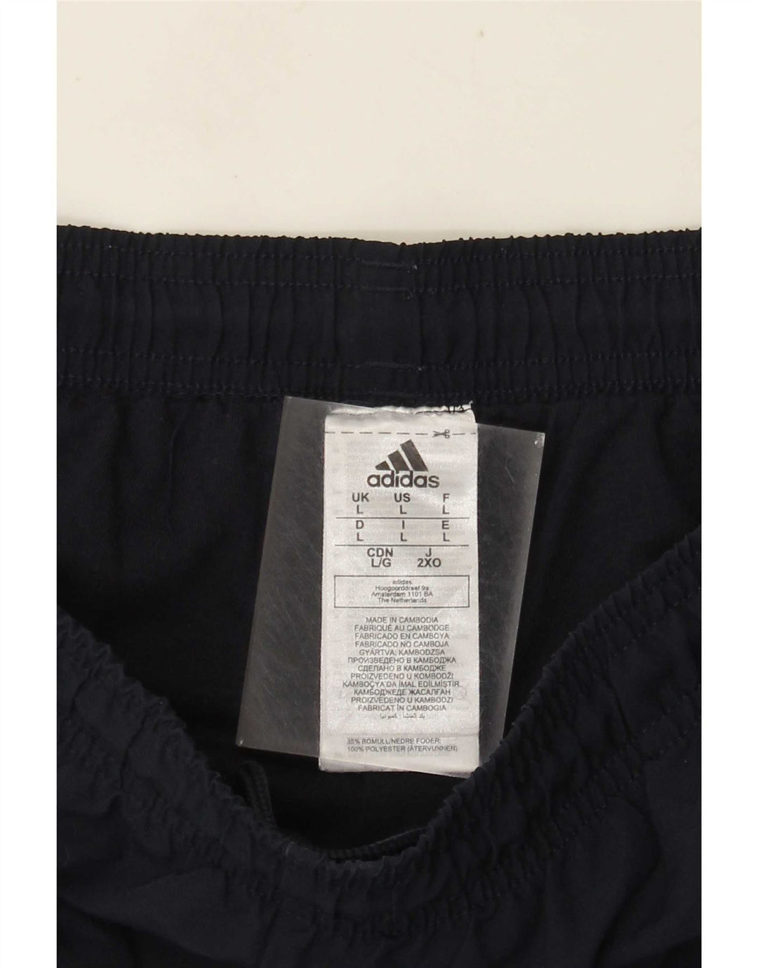 Adidas Træningsdragt bukser til mænd store marineblå polyester