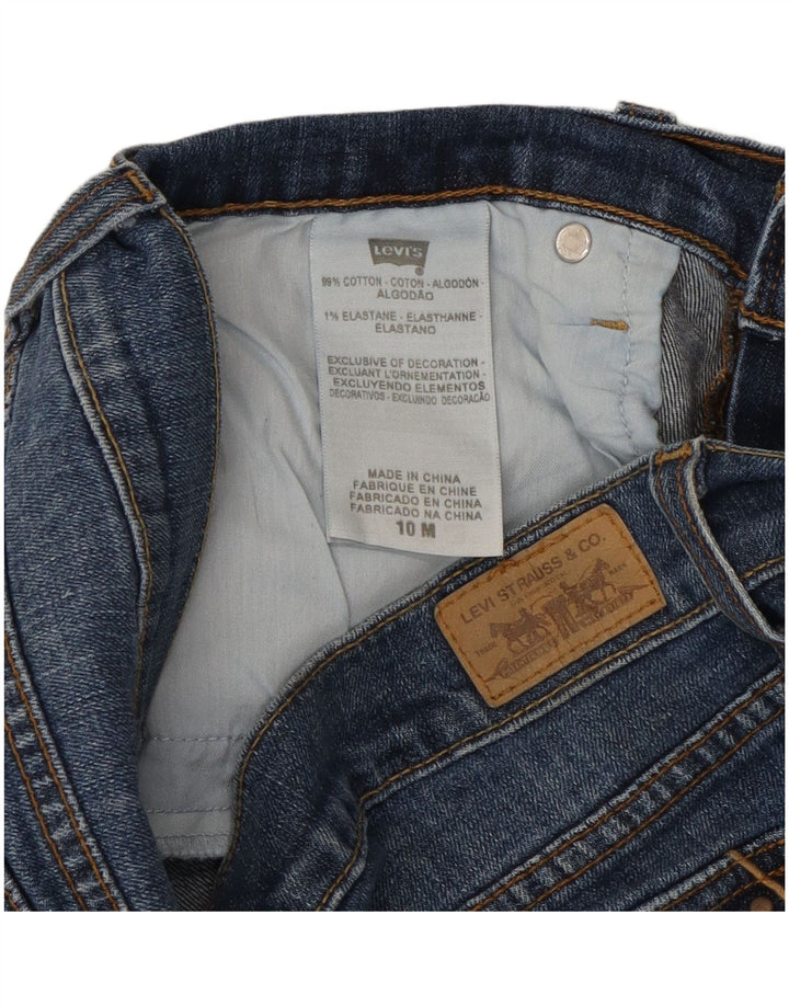 LEVI'S Dame 515 Bootcut Jeans US 10 Large W32 L31 Blå Bomuld