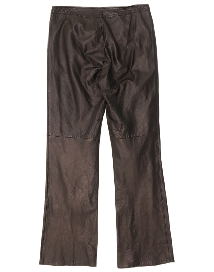 Dakota Dame Bootcut Læderbukser W30 L31 Sort