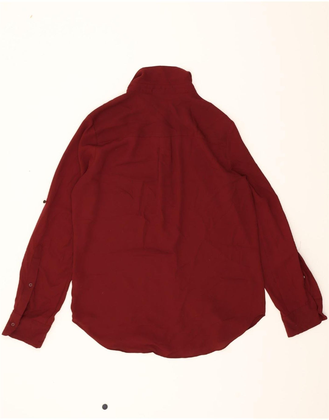 MOSSIMO Womens Shirt Blouse UK 14 Medium Red Polyester Vintage Mossimo and Second-Hand Mossimo from Messina Hembry 