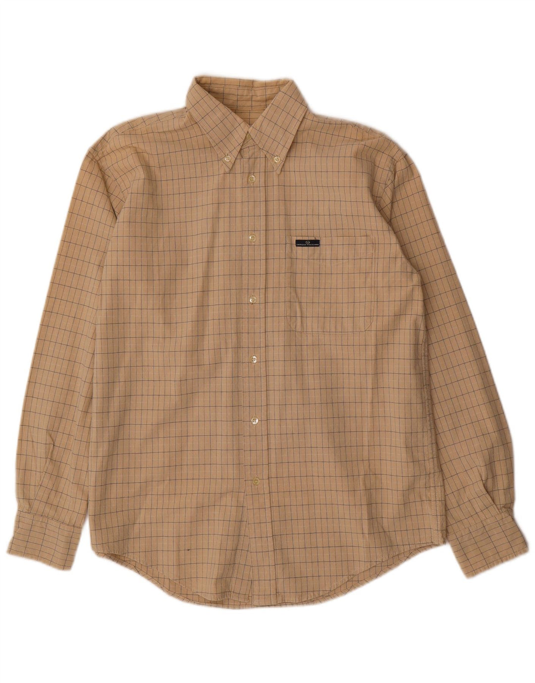 Sergio Tacchini Herreskjorte Medium Beige Ternet bomuld