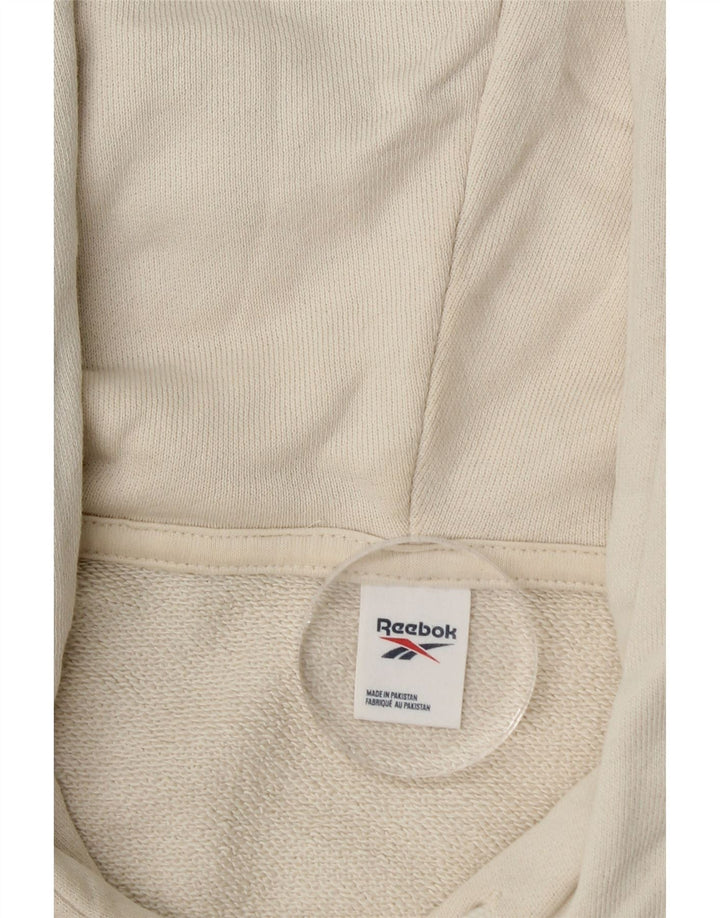 REEBOK Herre hættetrøje XL Hvid bomuld