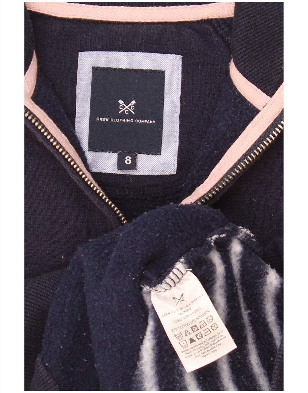 Crew Clothing Dame Oversized Sweatshirt Jumper UK 8 Small Navy Blue