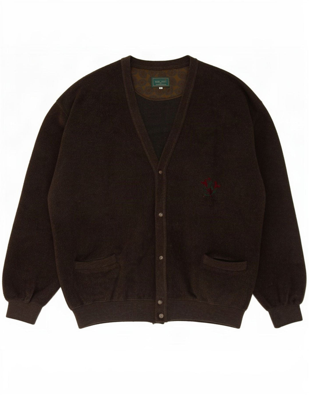 Webb&Scott Herre Cardigan Sweater XL Brun Virgin Wool