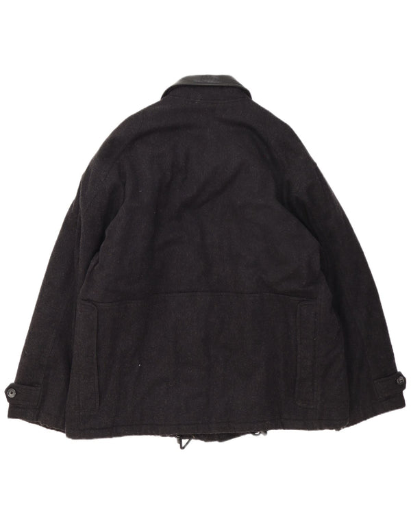 Tænk Pink Herre Windbreaker Jacket IT 54 2XL Sort Uld
