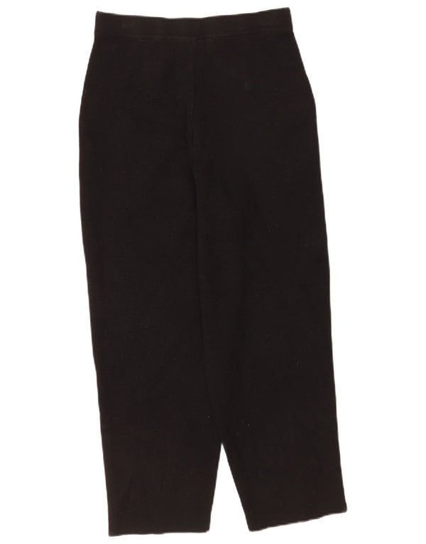 Zara Dame Cropped Trousers Medium W28 L24 Sort Viscose