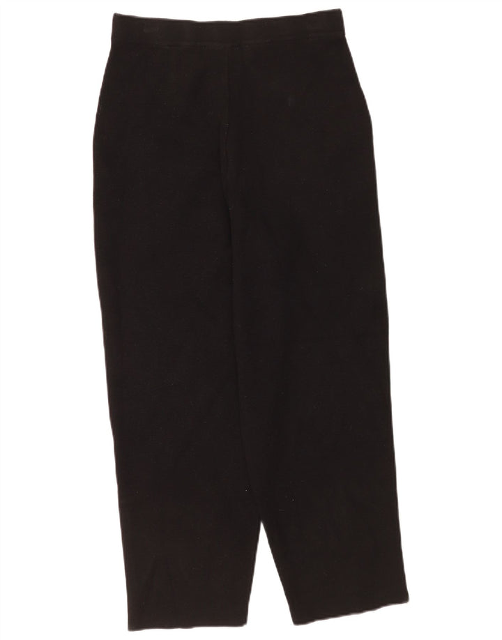 Zara Dame Cropped Trousers Medium W28 L24 Sort Viscose