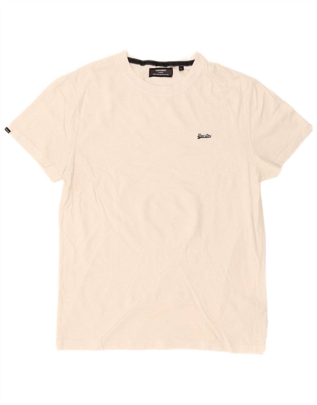 Superdry T-shirt top til mænd, stor hvid bomuld