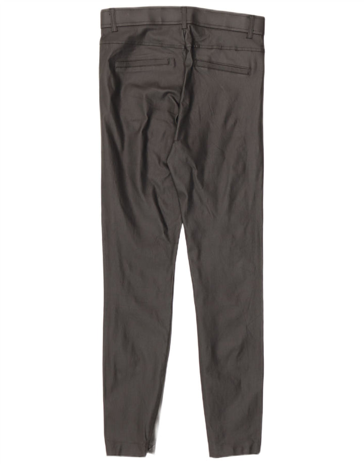 Zara Dame imiteret læder Leggings Medium W28 L28 Sort