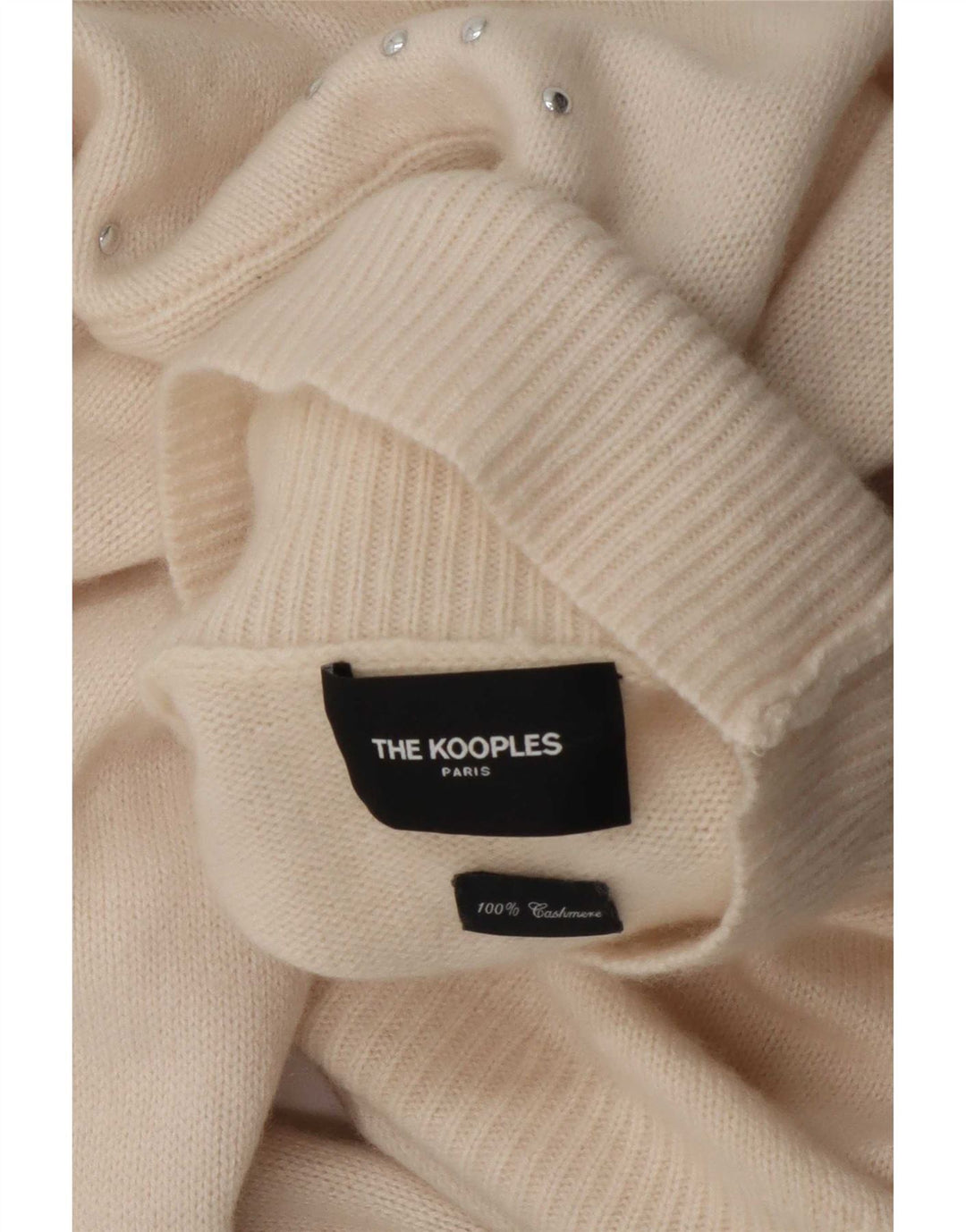 Kooples Dame Rullehals Jumper Sweater Størrelse 1 Small Off White