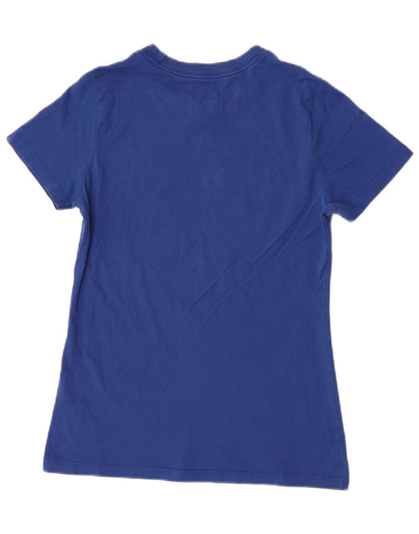 Nike Grafisk T-Shirt Top XS Blå Bomuld