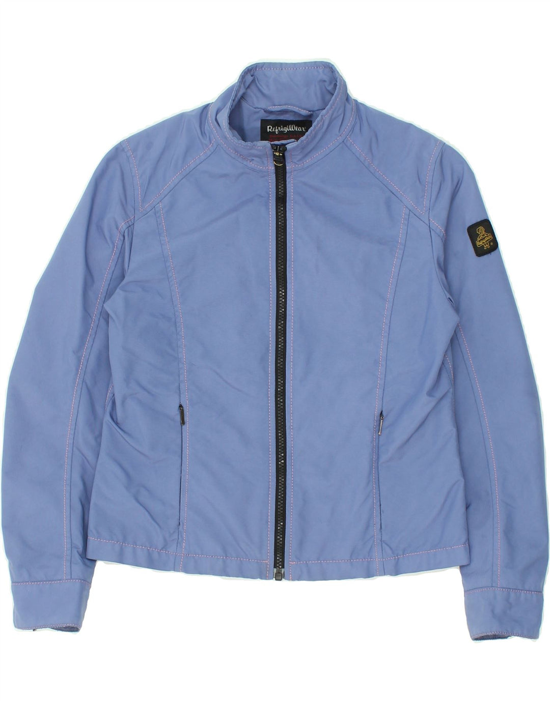 REFRIGIWEAR Girls Bomber Jacket 11-12 Years Blue Nylon Vintage Refrigiwear and Second-Hand Refrigiwear from Messina Hembry 
