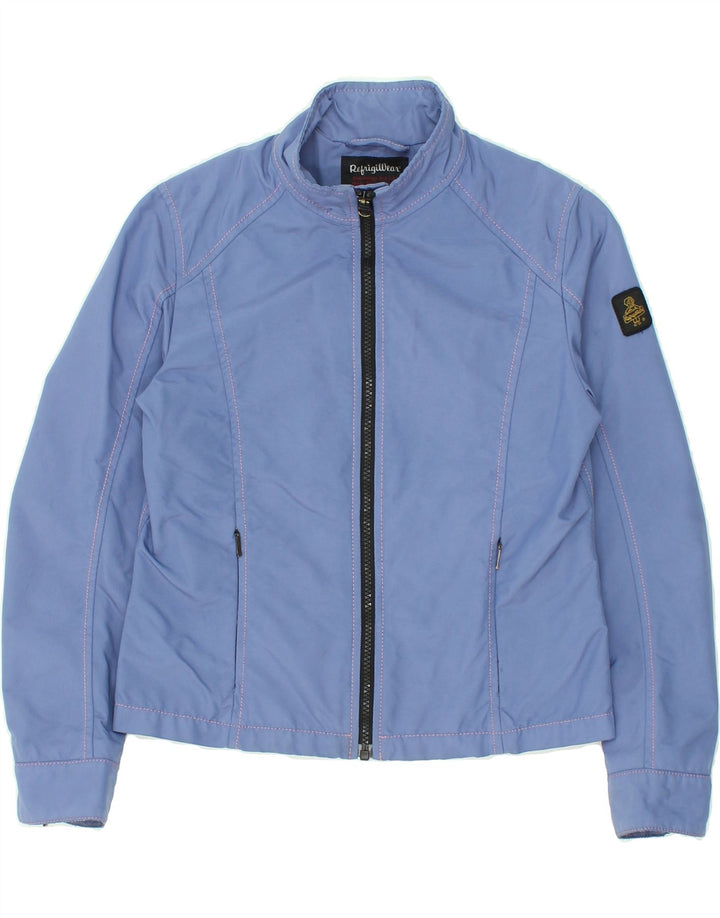 REFRIGIWEAR Girls Bomber Jacket 11-12 Years Blue Nylon Vintage Refrigiwear and Second-Hand Refrigiwear from Messina Hembry 