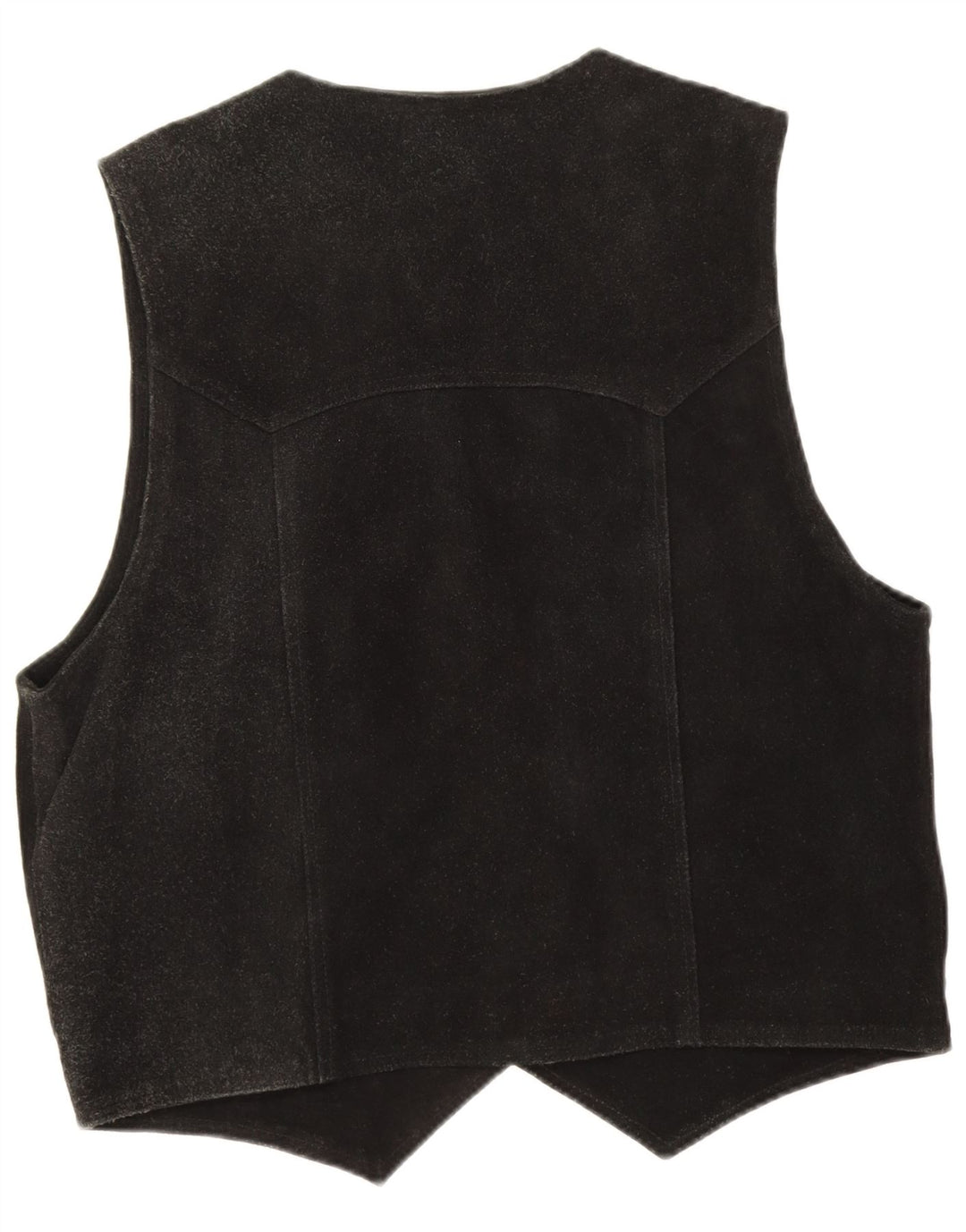 Highway 1 Herre ruskind vest 2XL sort læder
