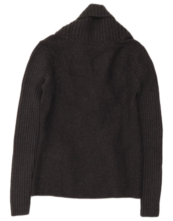 Jeckerson Dame Double Breasted Cardigan Sweater UK 10 Small Grey