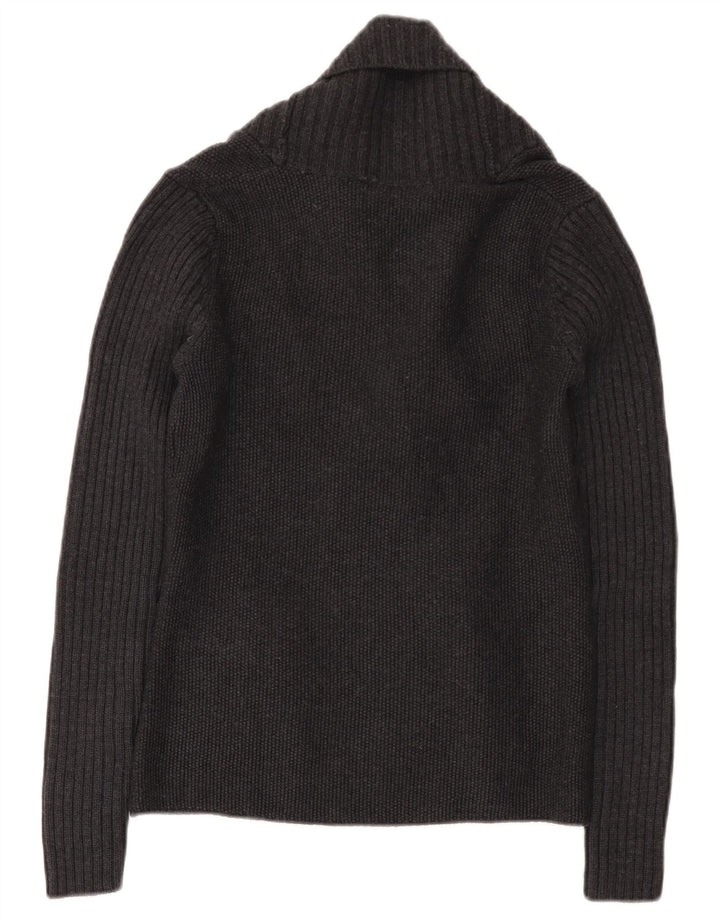 Jeckerson Dame Double Breasted Cardigan Sweater UK 10 Small Grey