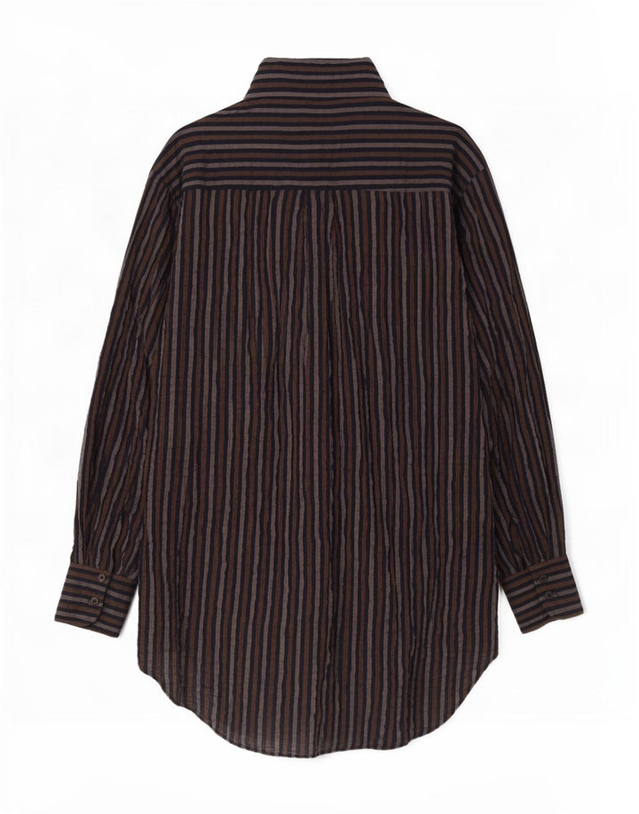 Zara Kvinders Oversized Pullover Skjortekjole UK 6 XS Flerfarvet Stribet