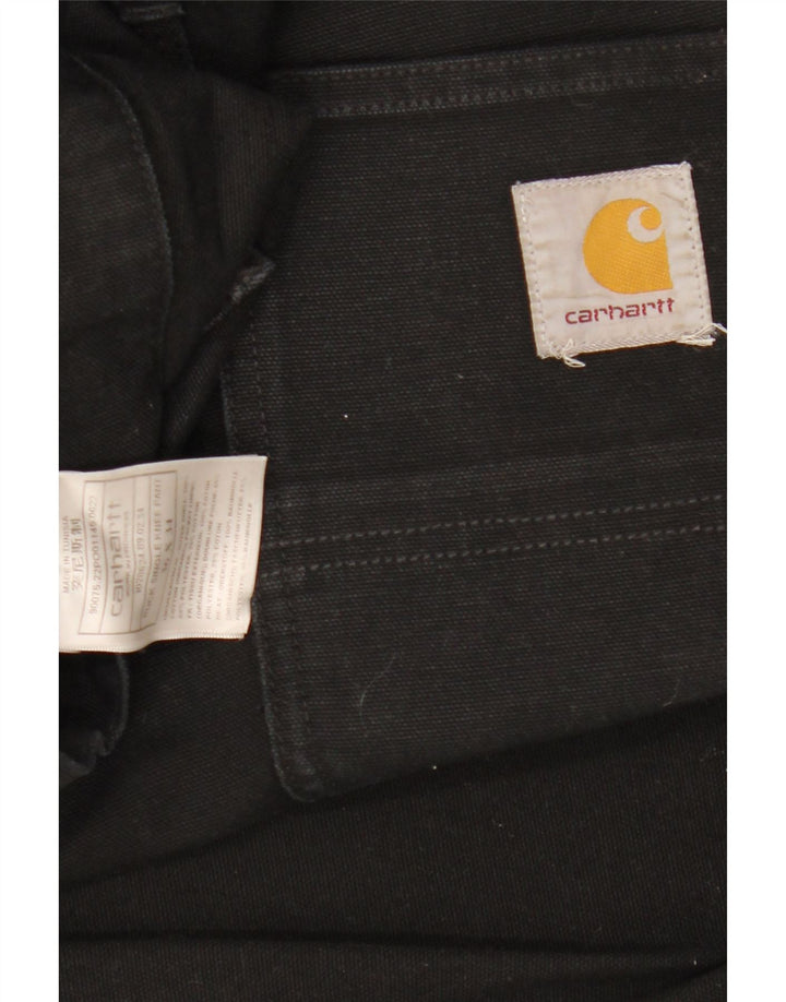 CARHARTT Straight Cargo bukser til mænd W36 L34 Sort polyester