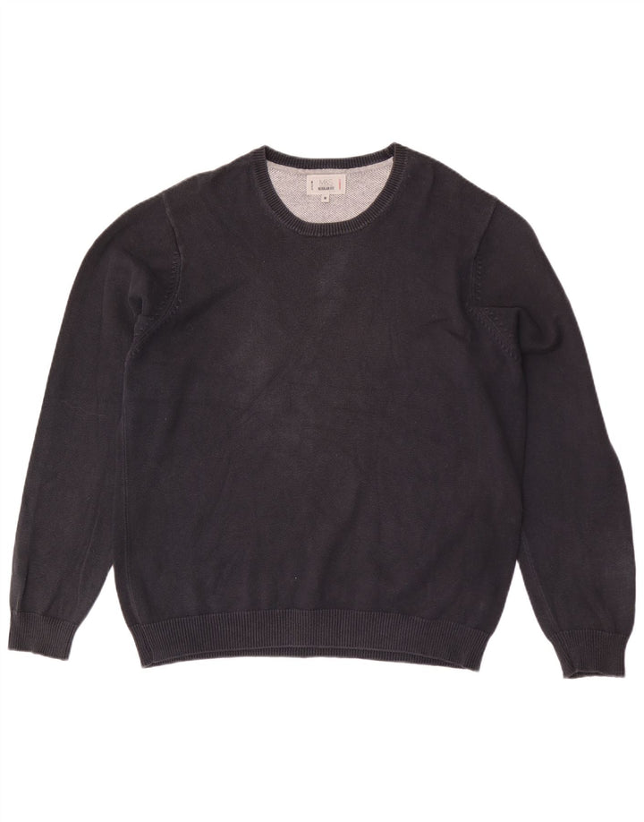 Marks & Spencer Herre Regular Fit Crew Neck sweater Medium Black
