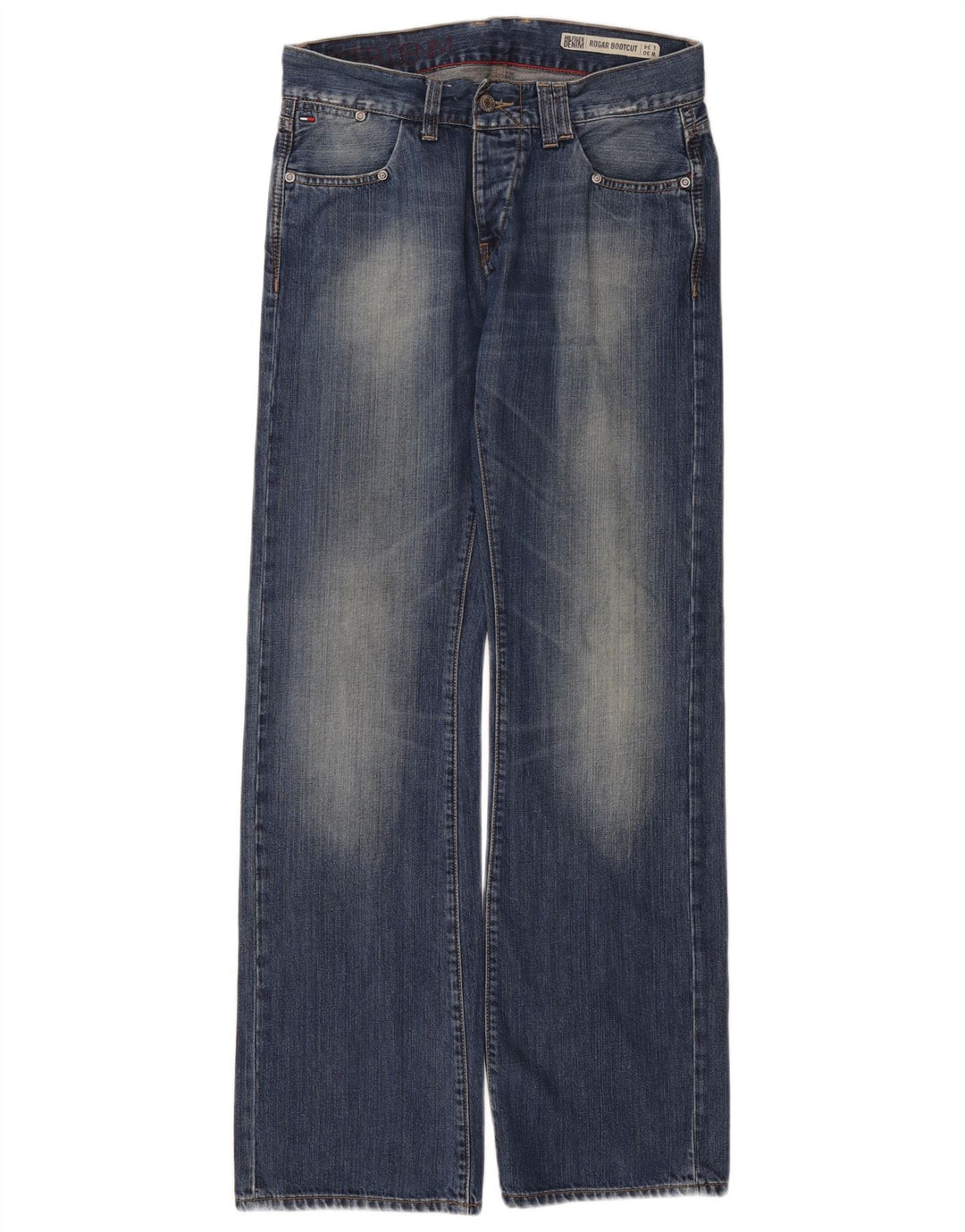 Tommy Hilfiger Dame Roger Bootcut Jeans W30 L34 Blå Bomuld