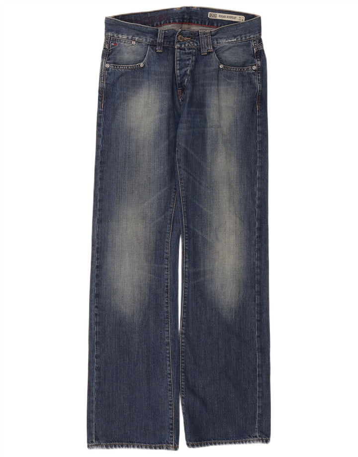 Tommy Hilfiger Dame Roger Bootcut Jeans W30 L34 Blå Bomuld