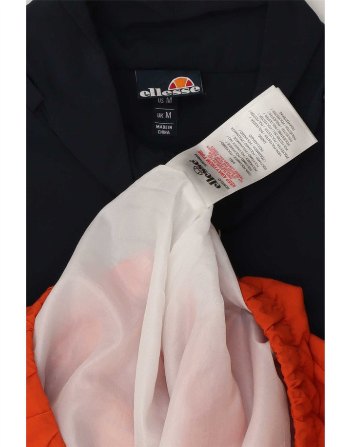 Ellesse Herre Pullover Træningsdragt Top Jakke Medium Orange Colourblock