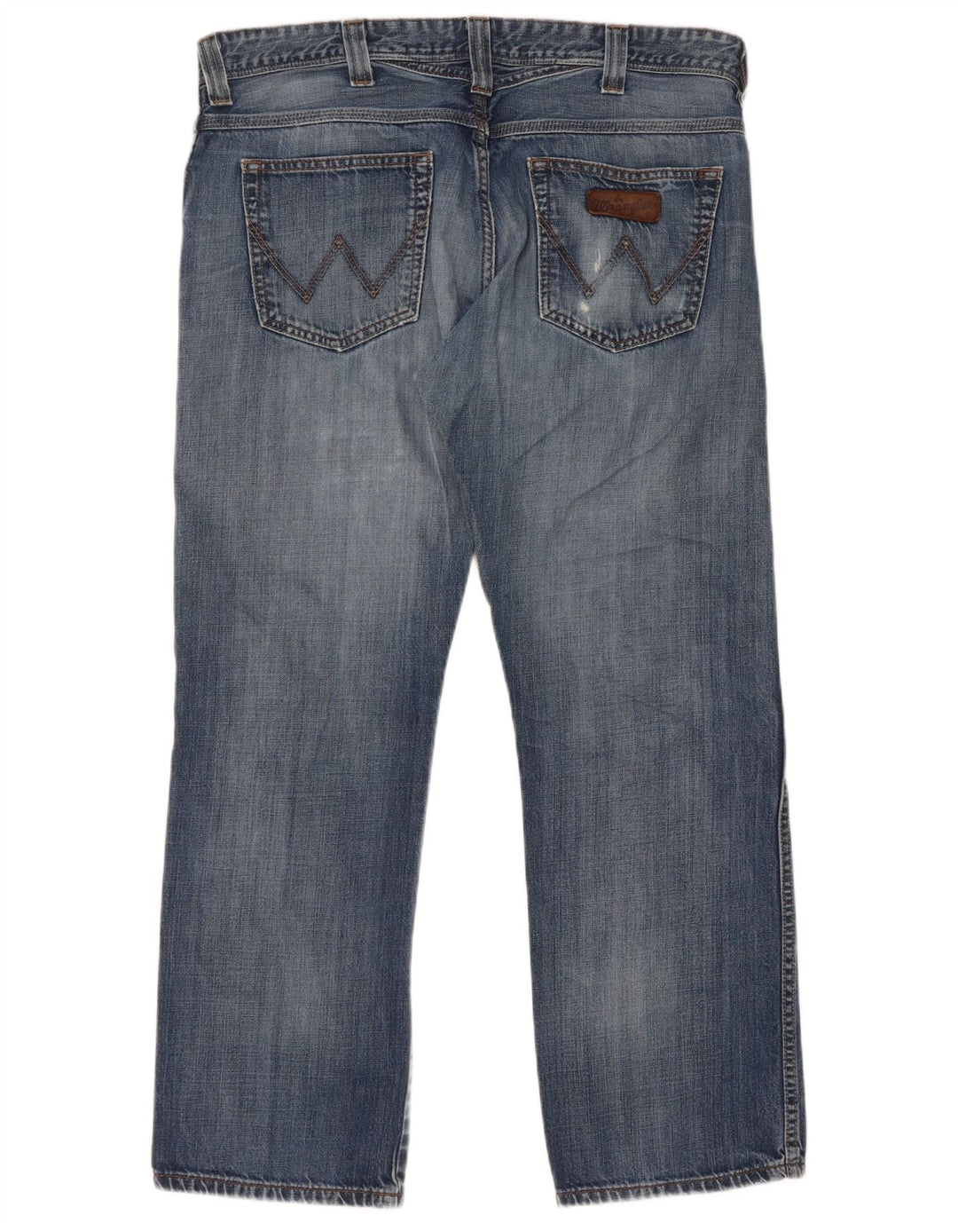 Wrangler Herre Clyde Straight Jeans W36 L30 Blå Bomuld