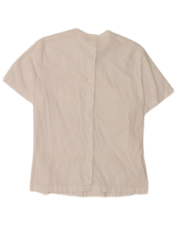 Naracamicee Damebluse Top UK 12 Medium White Cotton