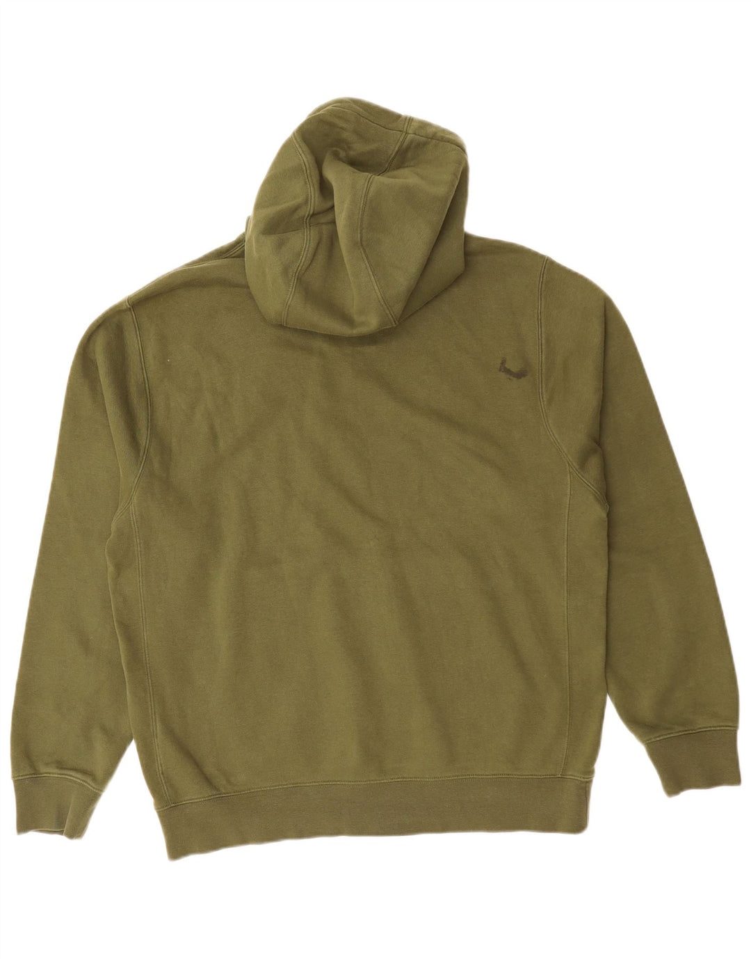 NIKE Mens Hoodie Jumper Medium Green Cotton