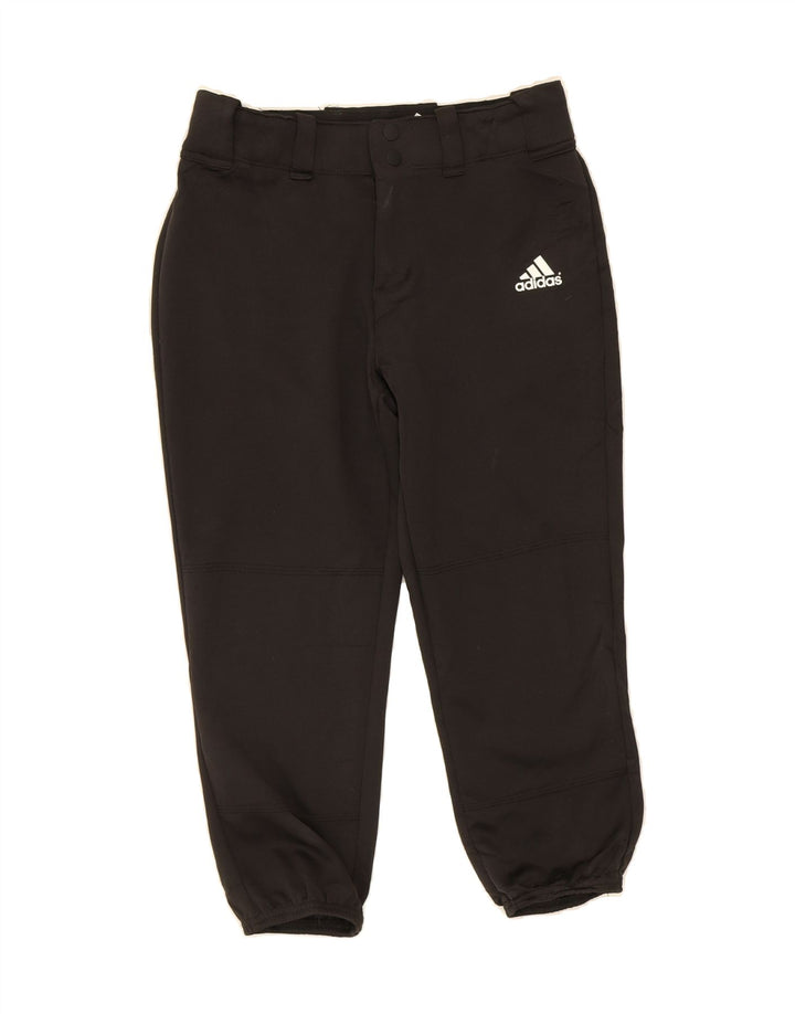 ADIDAS Womens Tracksuit Trousers Joggers UK 8/10 Small Black Polyester Vintage Adidas and Second-Hand Adidas from Messina Hembry 