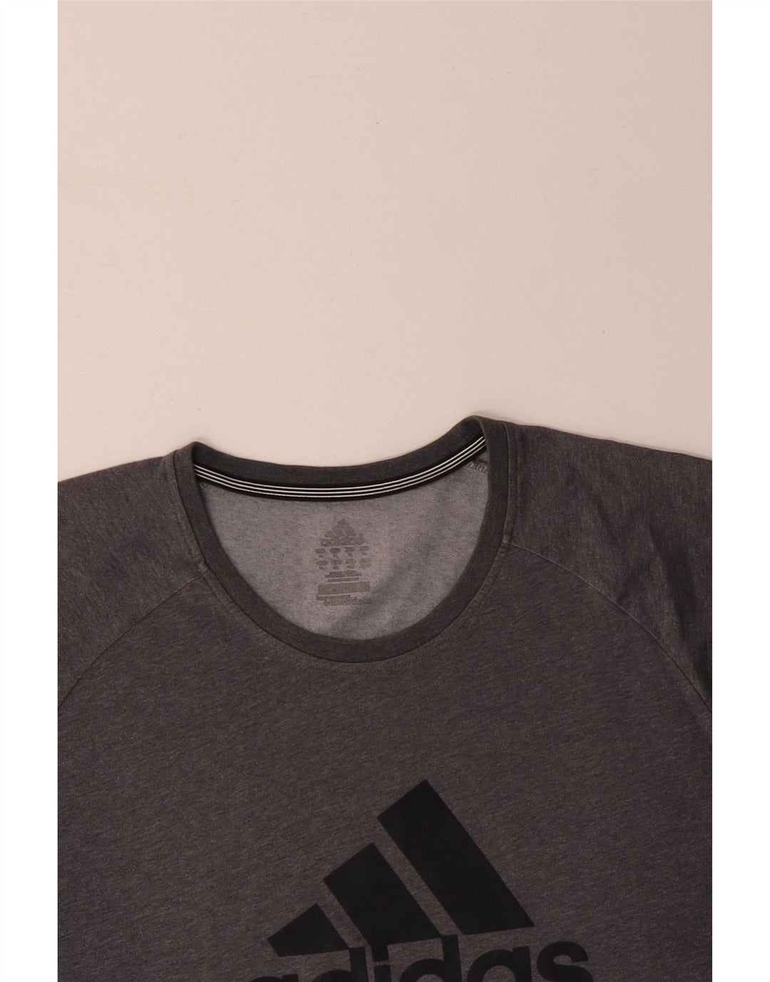 ADIDAS Herre Climalite Grafisk T-Shirt Top XL Grå Polyester