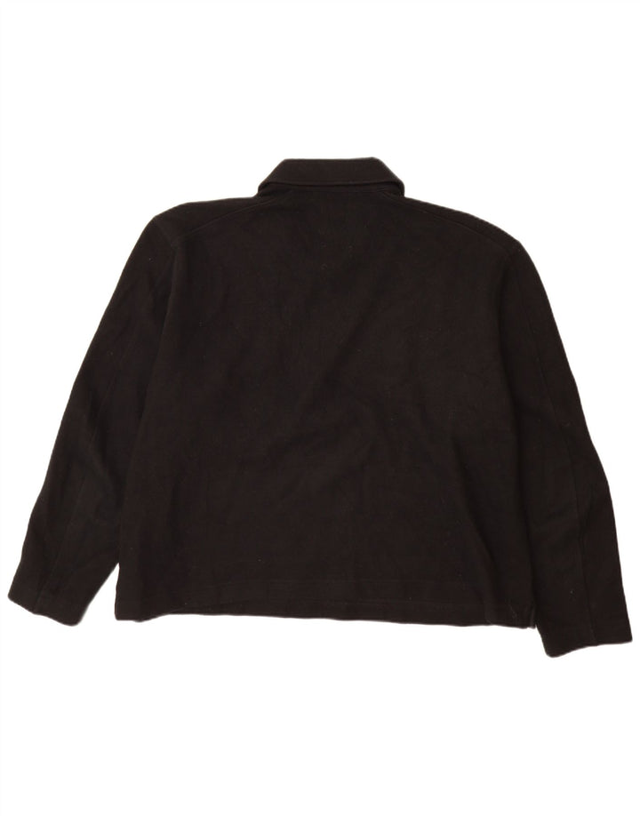 Cos Herre Relaxed Polo Neck Jumper Sweater XL Sort Uld