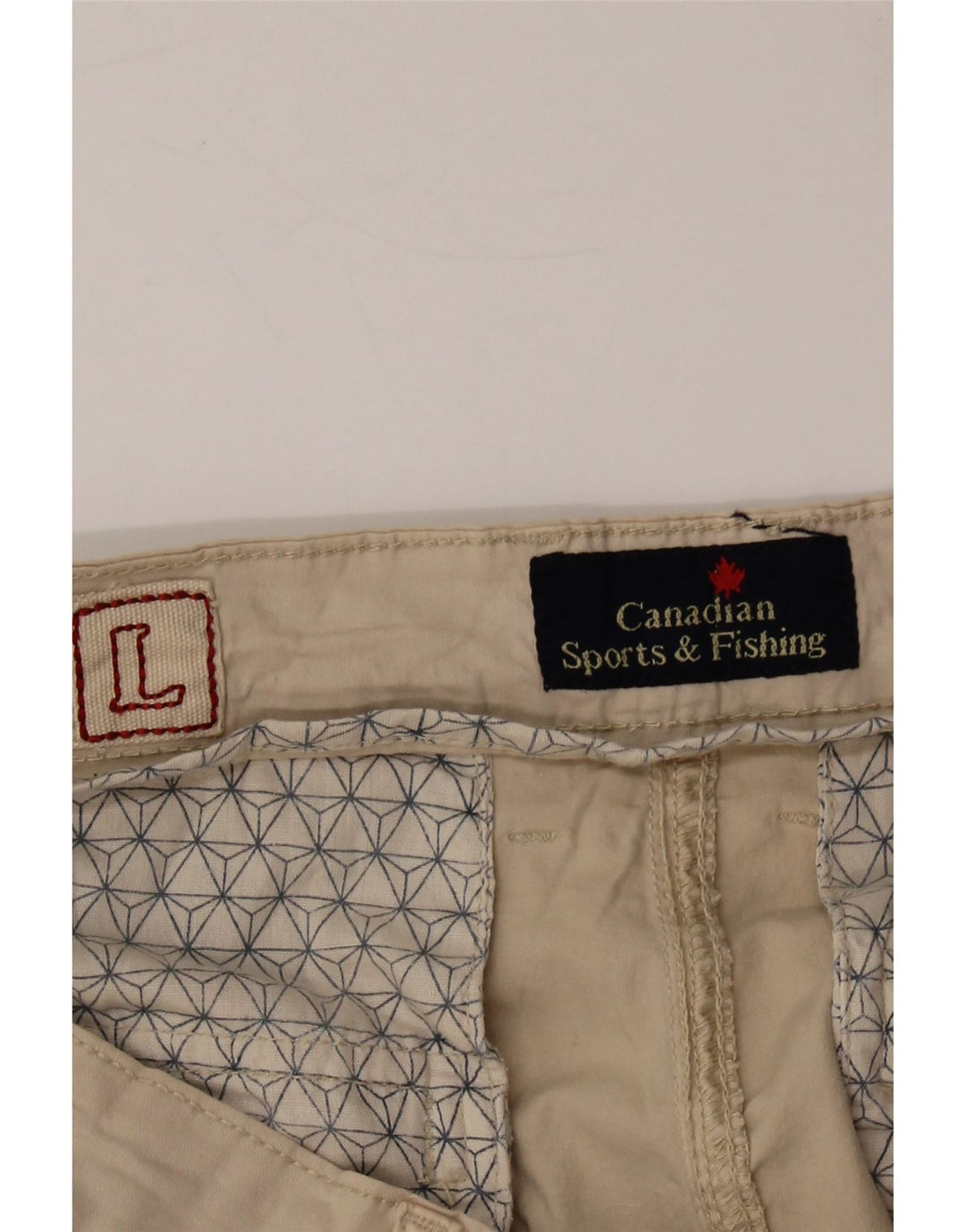 CANADIAN Mens Straight Cargo Trousers Large W34 L33 Beige Vintage Canadian and Second-Hand Canadian from Messina Hembry 