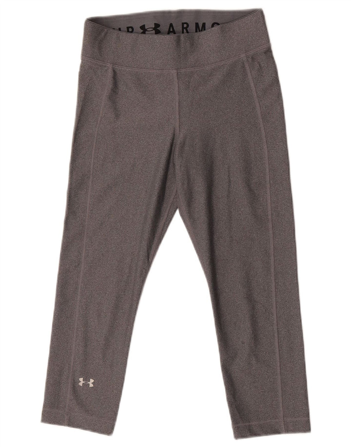 Under Armour Dame Capri Leggings UK 10 Small Grå Polyester