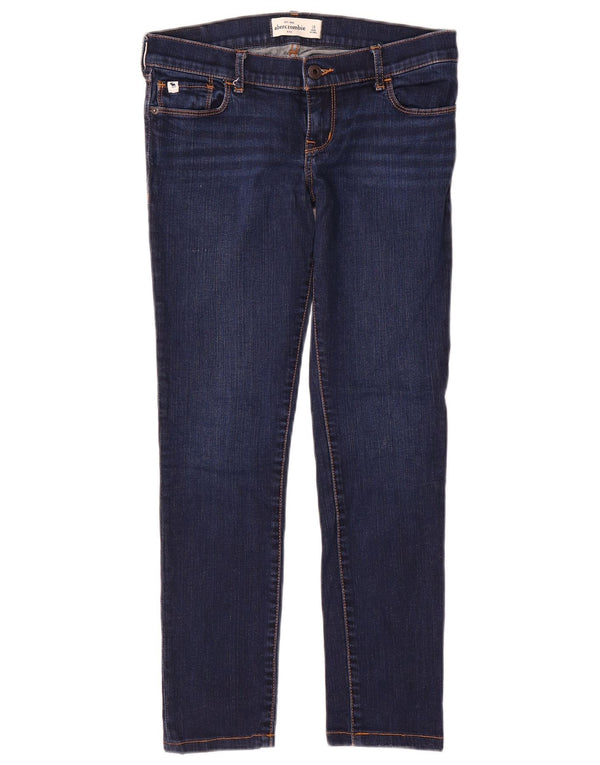 Abercrombie & Fitch Slim Jeans til piger 15-16 år W28 L26 Marineblå bomuld